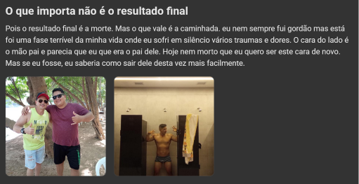 Depoimento de membro