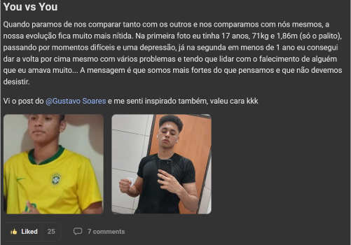 Depoimento de membro