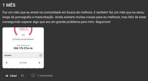 Depoimento de membro