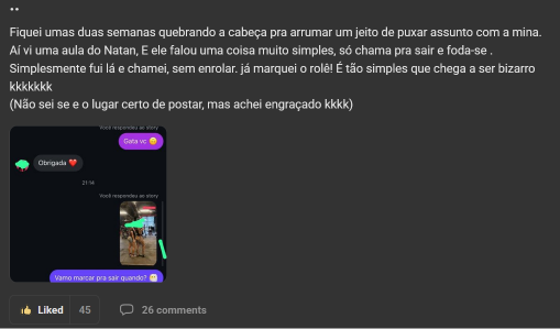 Depoimento de membro