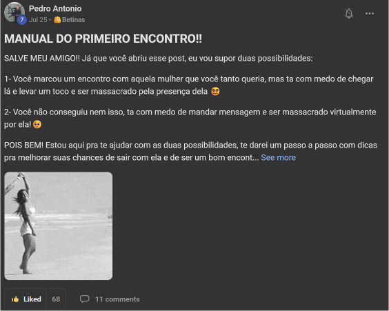 Membro relata encontro